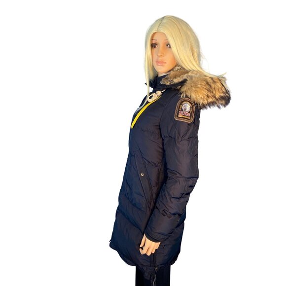 Parajumpers Women's S Long Bear Navy Blue Down Insulated Jacket Arctic Parka \* - Picture 8 of 17